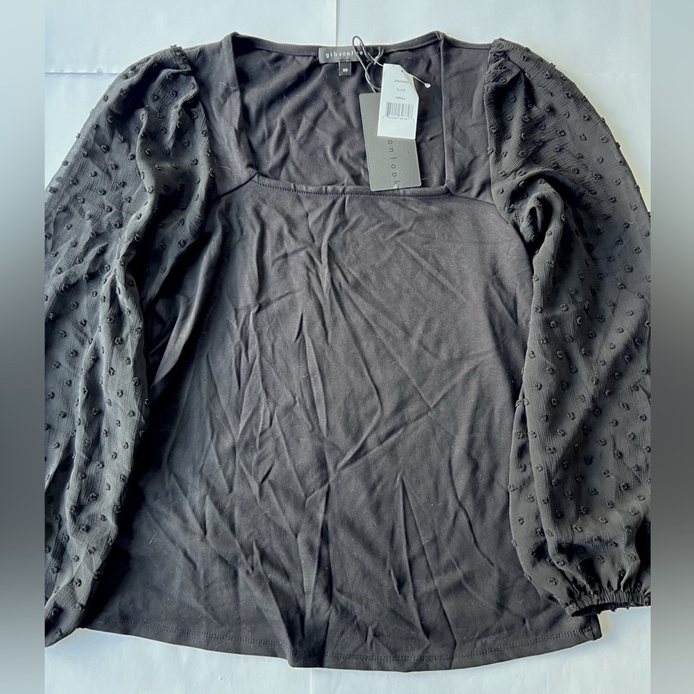 Gibson Black Blouse NWT